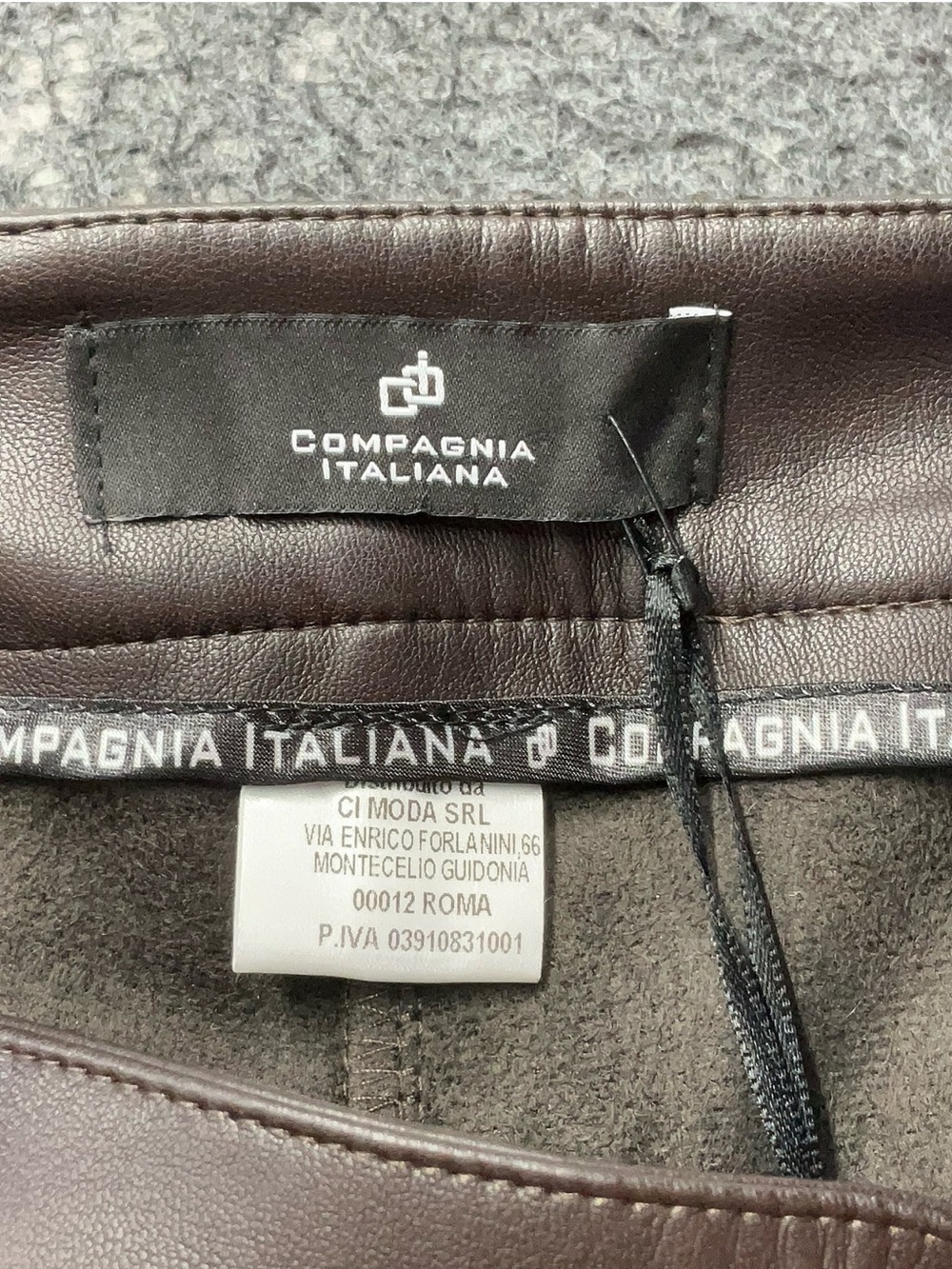 Compagnia Italiana Brown Leather Pants IT 38 US 2 | Quiet Luxury Fall - Picture 5 of 7
